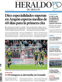 Portada Heraldo de Aragón 2025-11-10
