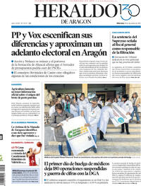 Portada Heraldo de Aragón 2025-12-10