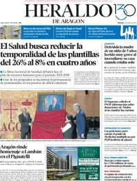 Portada Heraldo de Aragón 2025-07-11