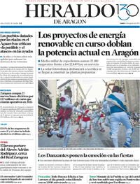 Portada Heraldo de Aragón 2025-08-11