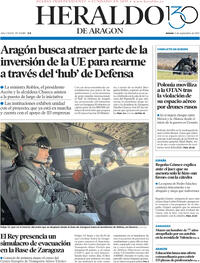 Portada Heraldo de Aragón 2025-09-11