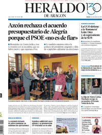 Portada Heraldo de Aragón 2025-12-11