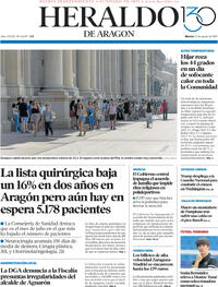 Portada Heraldo de Aragón 2025-08-12