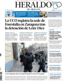 Portada Heraldo de Aragón 2025-12-12