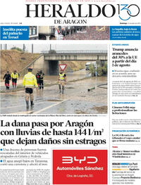 Portada Heraldo de Aragón 2025-07-13