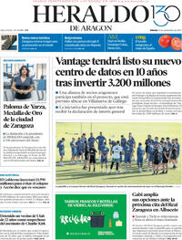 Portada Heraldo de Aragón 2025-09-13
