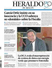 Portada Heraldo de Aragón 2025-11-13