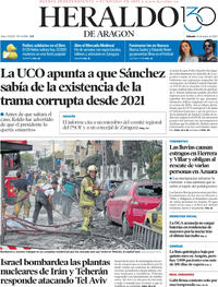 Portada periódico Heraldo de Aragón