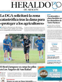 Portada Heraldo de Aragón 2025-07-14