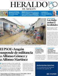 Portada Heraldo de Aragón 2025-06-15