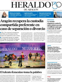 Portada periódico Heraldo de Aragón