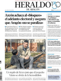 Portada Heraldo de Aragón 2025-12-16