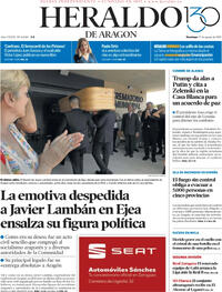 Portada Heraldo de Aragón 2025-08-17