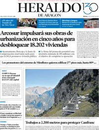 Portada Heraldo de Aragón 2025-10-17