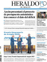 Portada Heraldo de Aragón 2025-11-18