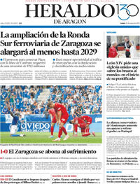 Portada Heraldo de Aragón 2025-05-19