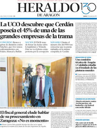 Portada periódico Heraldo de Aragón