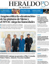 Portada Heraldo de Aragón 2025-09-19