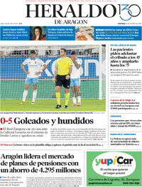 Portada Heraldo de Aragón 2025-10-19