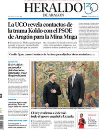 Portada Heraldo de Aragón 2025-11-19