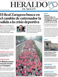 Portada Heraldo de Aragón 2025-10-20