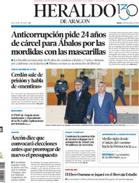Portada Heraldo de Aragón 2025-11-20