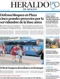 Portada Heraldo de Aragón 2025-07-21