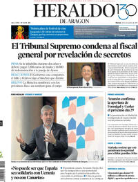 Portada Heraldo de Aragón 2025-11-21