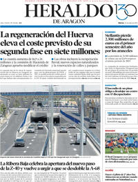Portada Heraldo de Aragón 2025-07-22