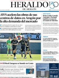 Portada Heraldo de Aragón 2025-09-22