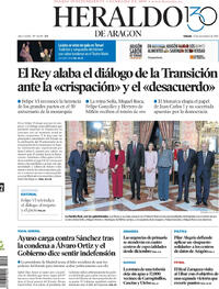 Portada Heraldo de Aragón 2025-11-22