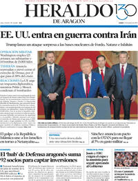 Portada periódico Heraldo de Aragón