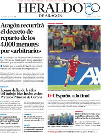 Portada Heraldo de Aragón 2025-07-24
