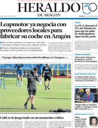 Portada Heraldo de Aragón 2025-09-24