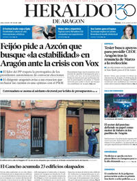 Portada Heraldo de Aragón 2025-10-24