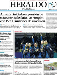 Portada Heraldo de Aragón 2025-08-25