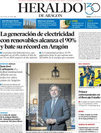 Portada Heraldo de Aragón 2025-07-26