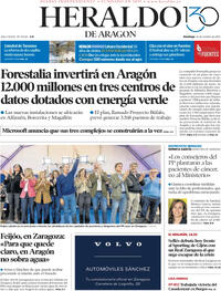 Portada Heraldo de Aragón 2025-10-26