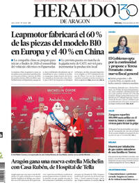 Portada Heraldo de Aragón 2025-11-26