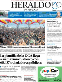 Portada Heraldo de Aragón 2025-07-27