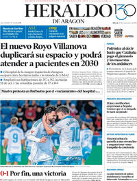 Portada Heraldo de Aragón 2025-09-27