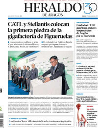 Portada Heraldo de Aragón 2025-11-27