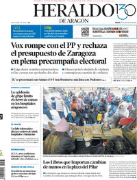 Portada Heraldo de Aragón 2025-12-27