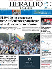 Portada Heraldo de Aragón 2025-06-29