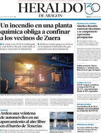 Portada Heraldo de Aragón 2025-07-29