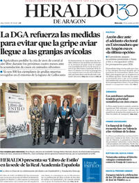 Portada Heraldo de Aragón 2025-10-29