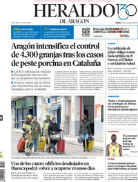 Portada Heraldo de Aragón 2025-11-29