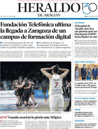 Portada periódico Heraldo de Aragón