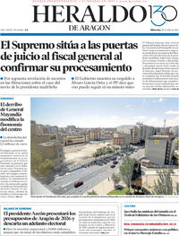 Portada Heraldo de Aragón 2025-07-30