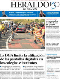 Portada Heraldo de Aragón 2025-08-30